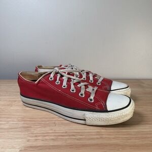 Converse low tops made in USA vintage red mens 6 womens 8